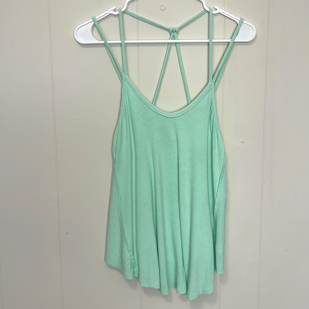 Free People Mint Green Womens Strappy Tank Size Small